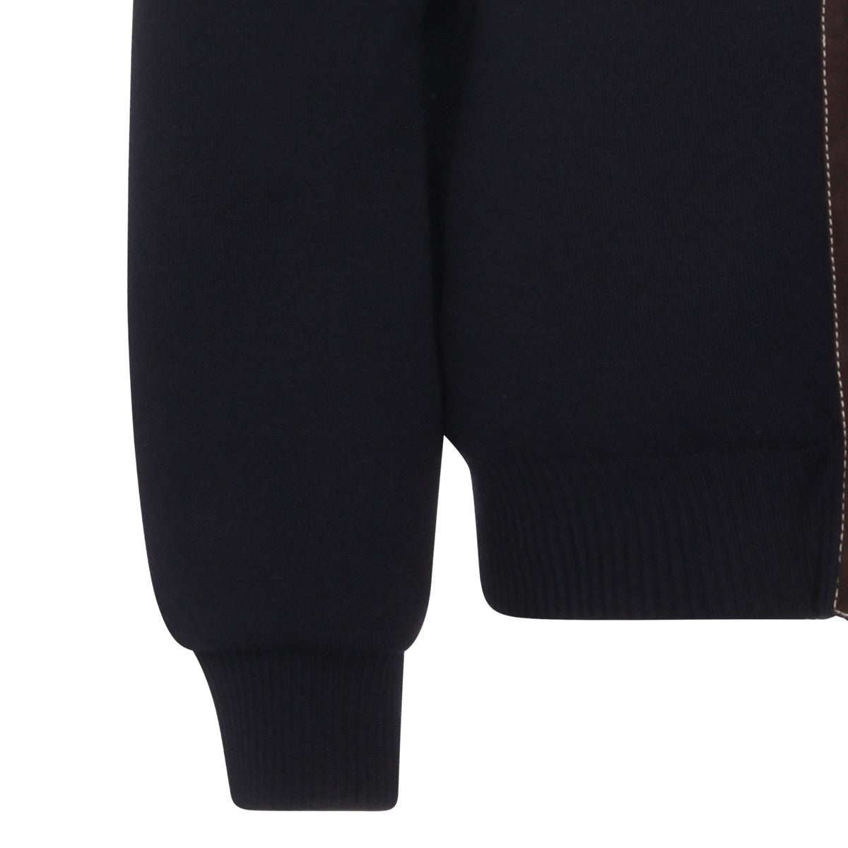 BLUE CASHMERE DOWN JACKET