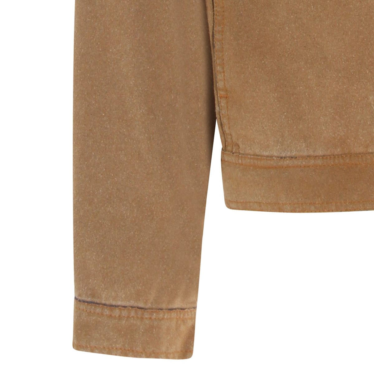 BROWN COTTON DENIM JACKET