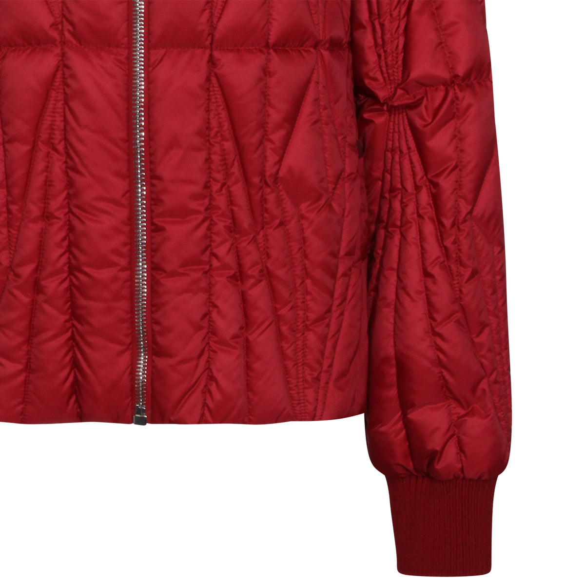 RED GEOCAMO FLIGHT DOWN JACKET