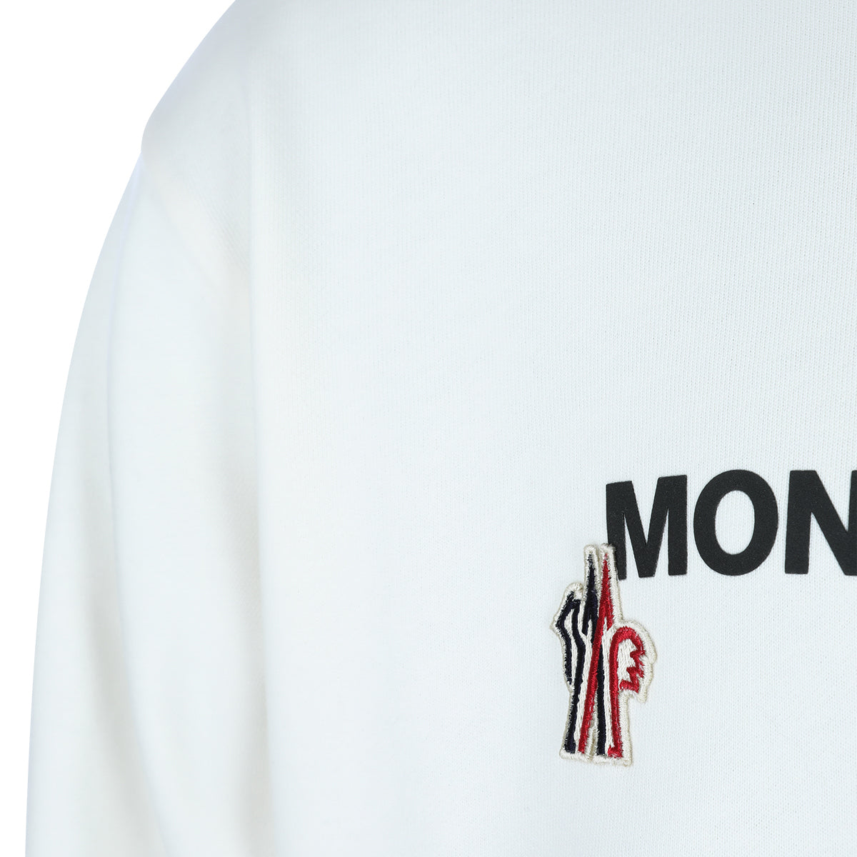 WHITE COTTON SWEATSHIRT