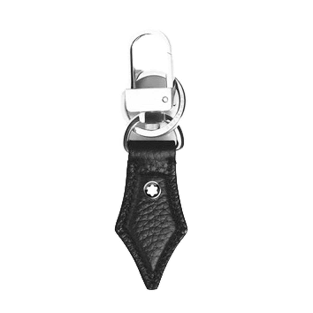 BLACK LEATHER KEY RING