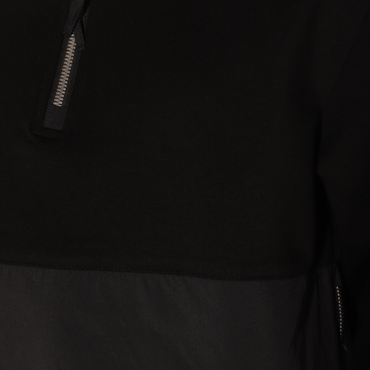 BLACK COTTON SWEATSHIRT