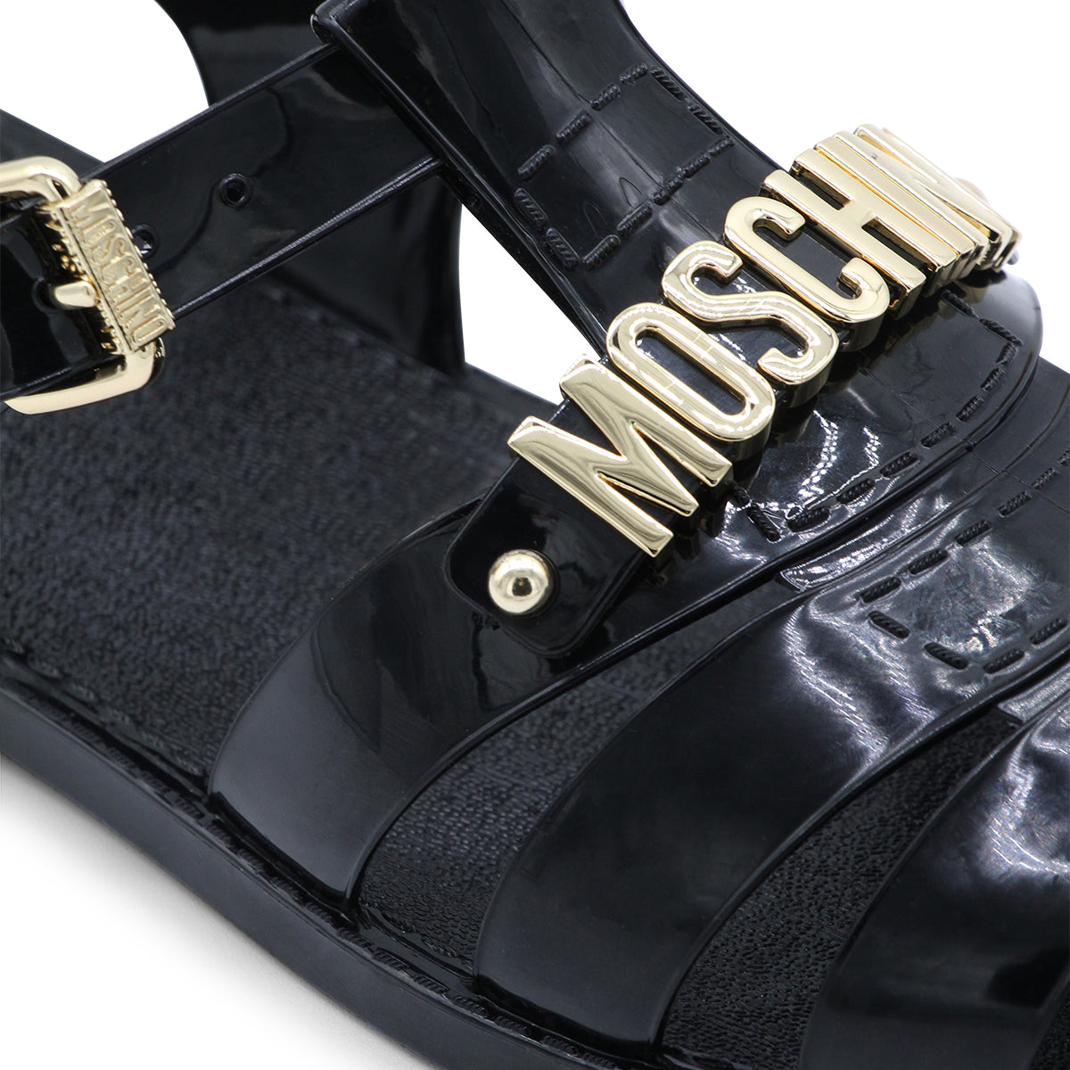 BLACK JELLY SANDALS