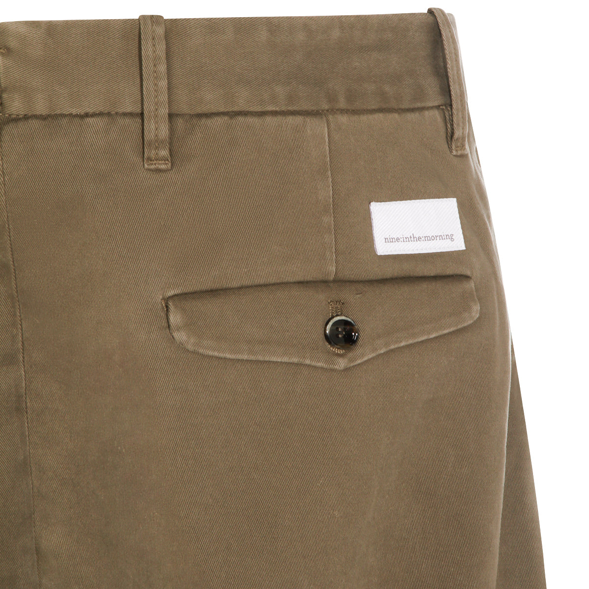 OLIVE COTTON PANTS