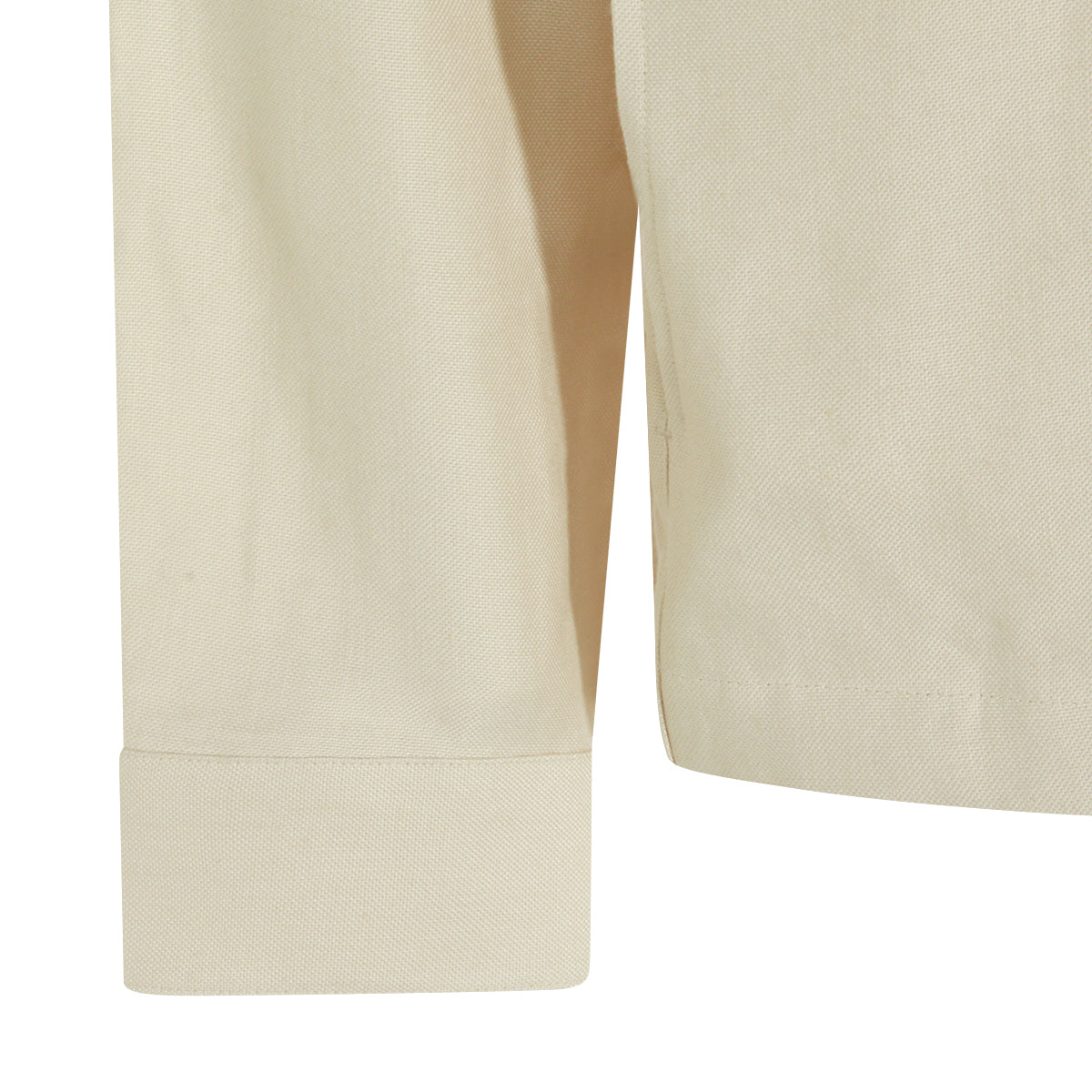 IVORY VISCOSE LINEN BLEND CASUAL JACKET