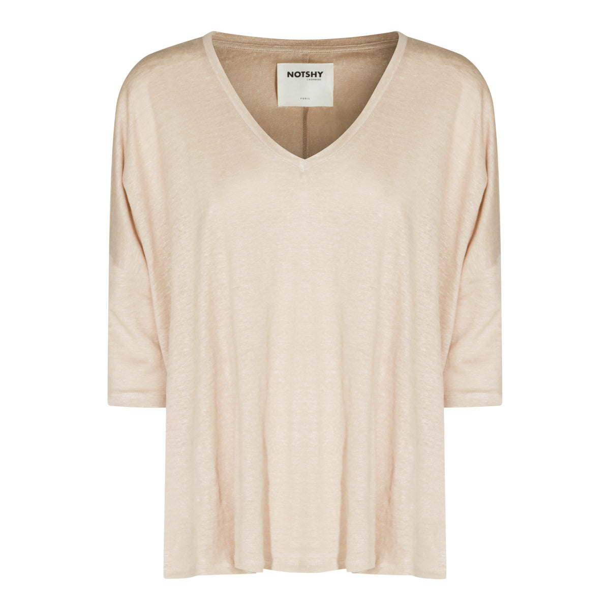 WHITE LINEN T-SHIRT