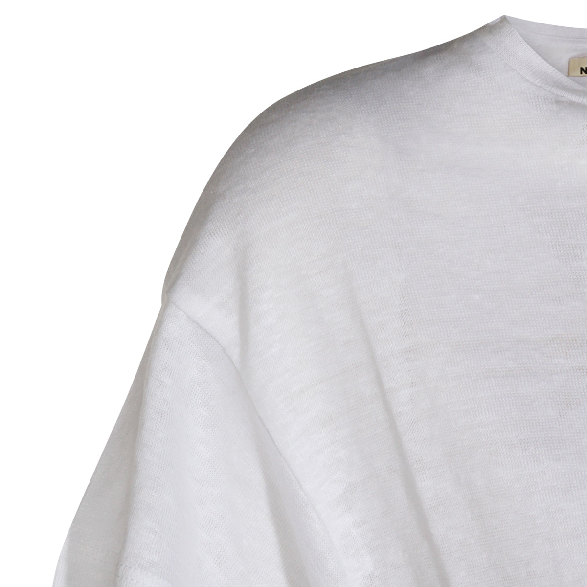 WHITE LINEN T-SHIRT