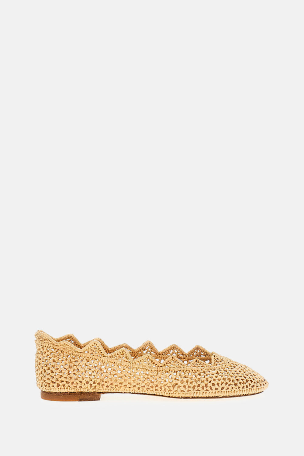 RAFFIA BALLET FLATS