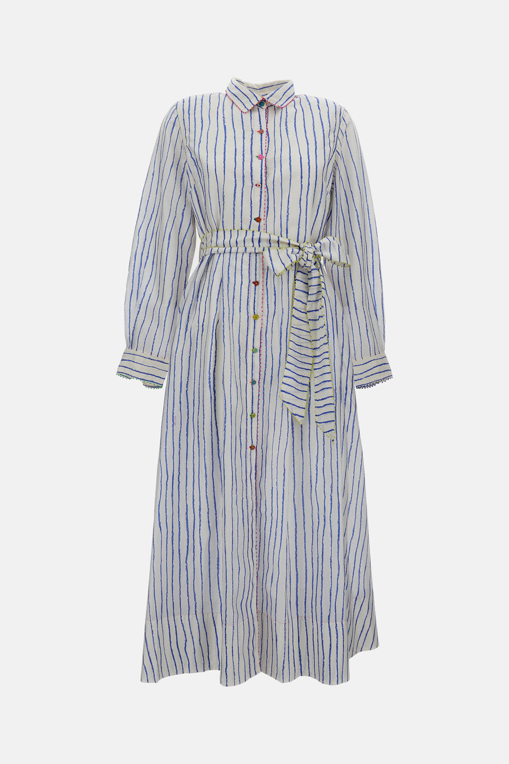 STRIPED LONG SLEEVED DRESS