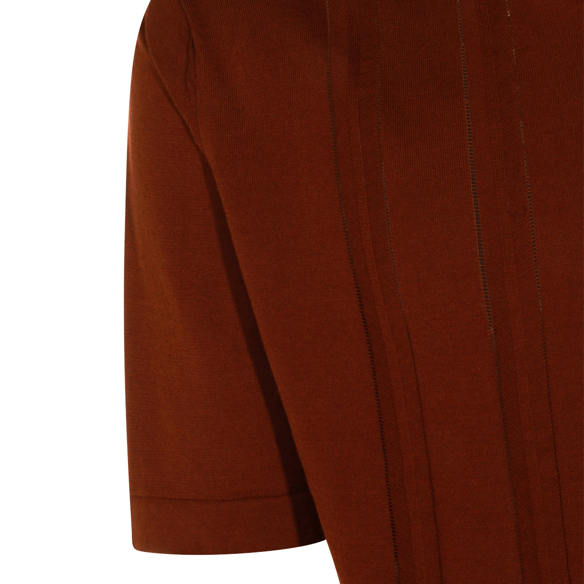 BROWN COTTON POLO SHIRT