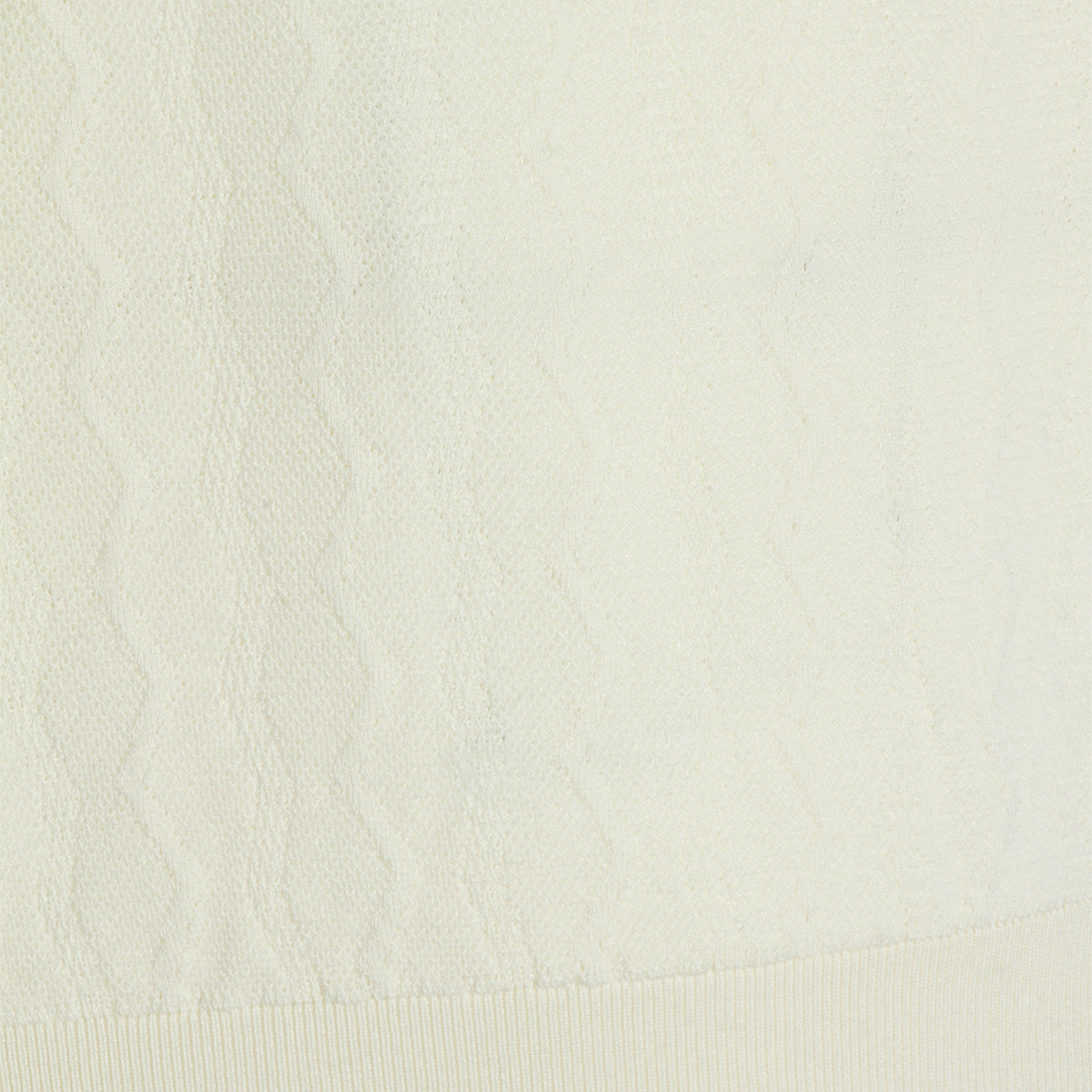 WHITE SILK AND COTTON BLEND T-SHIRT