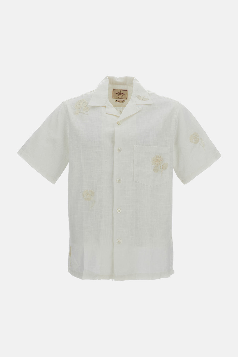 EMBROIDERED RAMIE' SHIRT