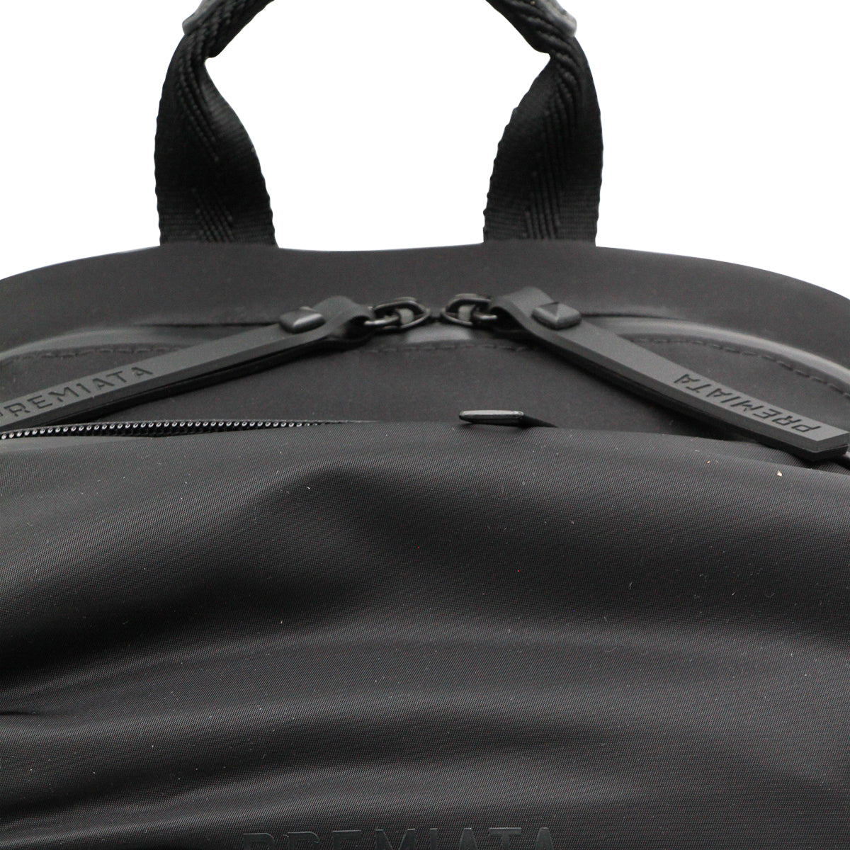 BLACK NYLON BACKPACK