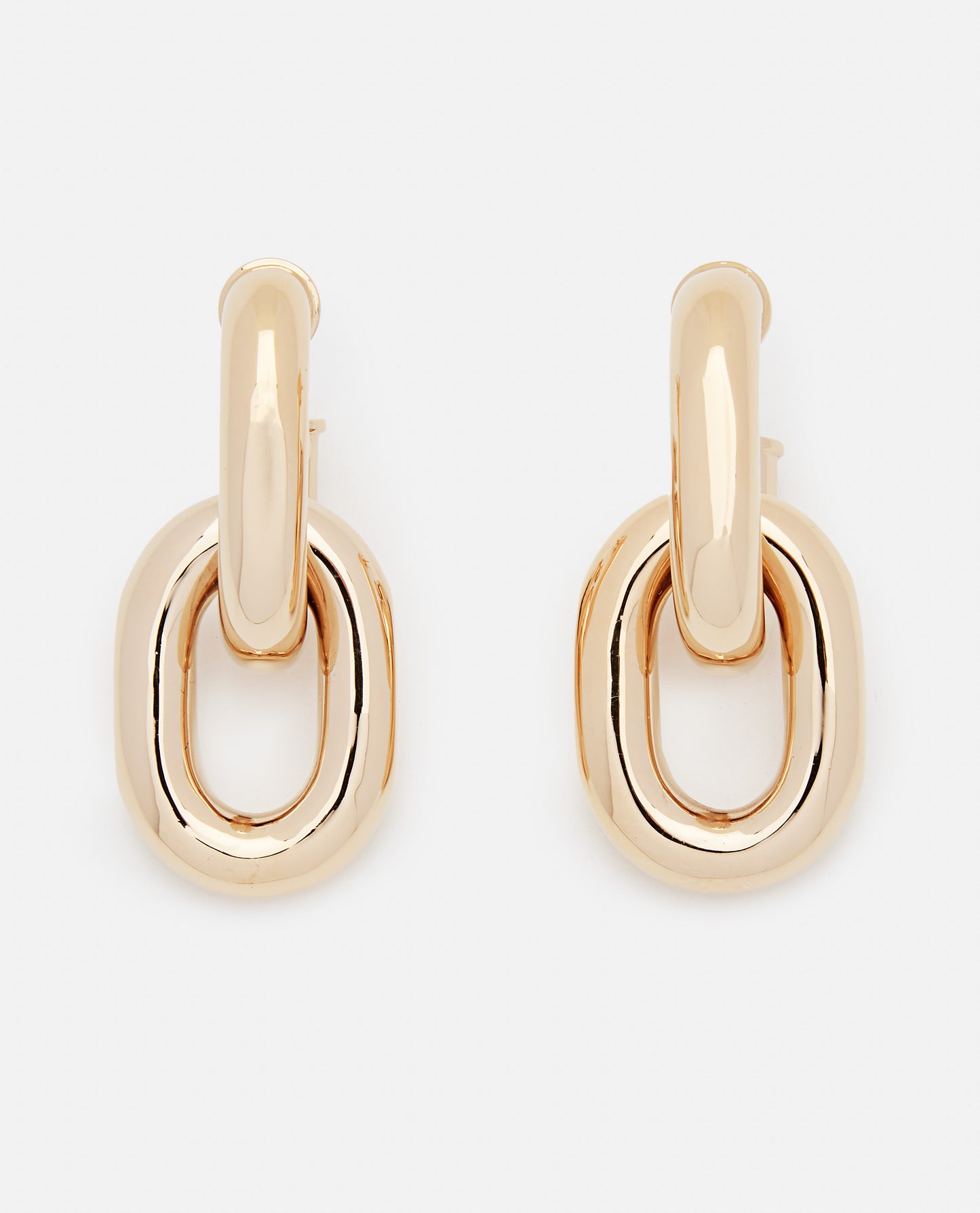 XL LINK DOUBLE HOOP EARRINGS