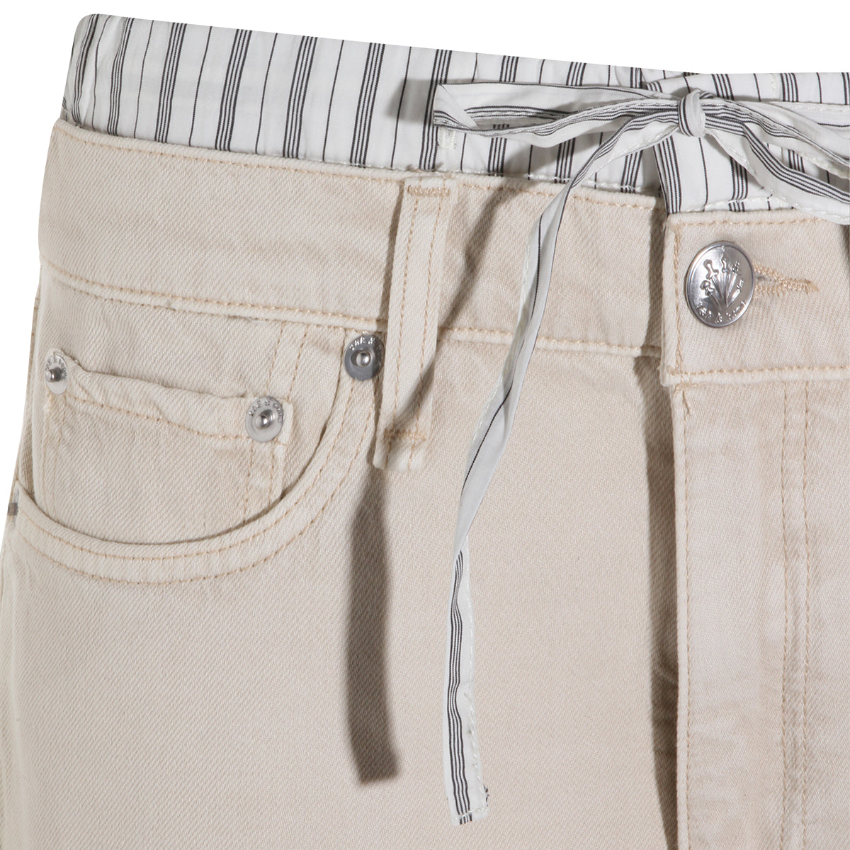 SAND COTTON JEANS