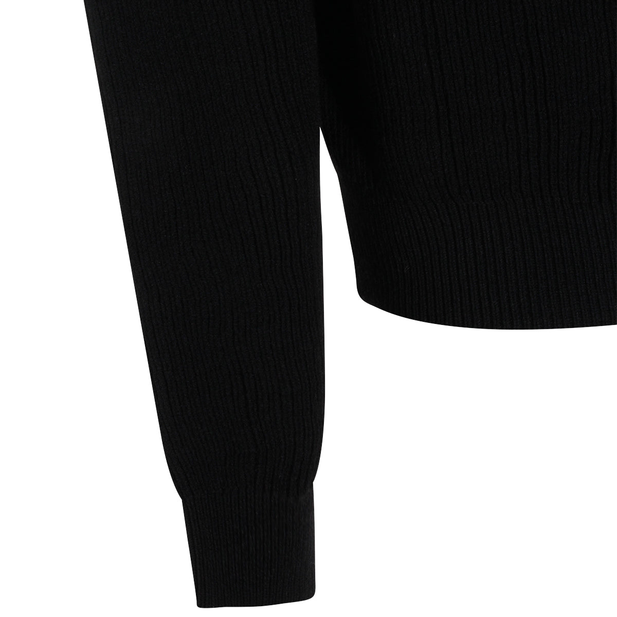 BLACK WOOL KNITWEAR