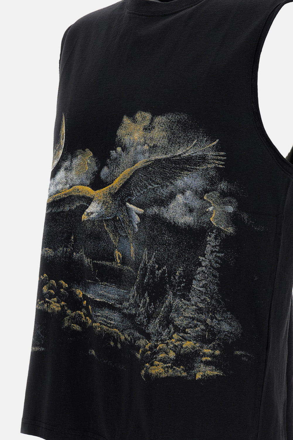 SLEEVELESS PRINTED T-SHIRT