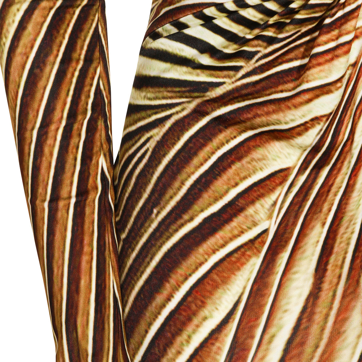 BROWN AND GOLD MAXI DRESS