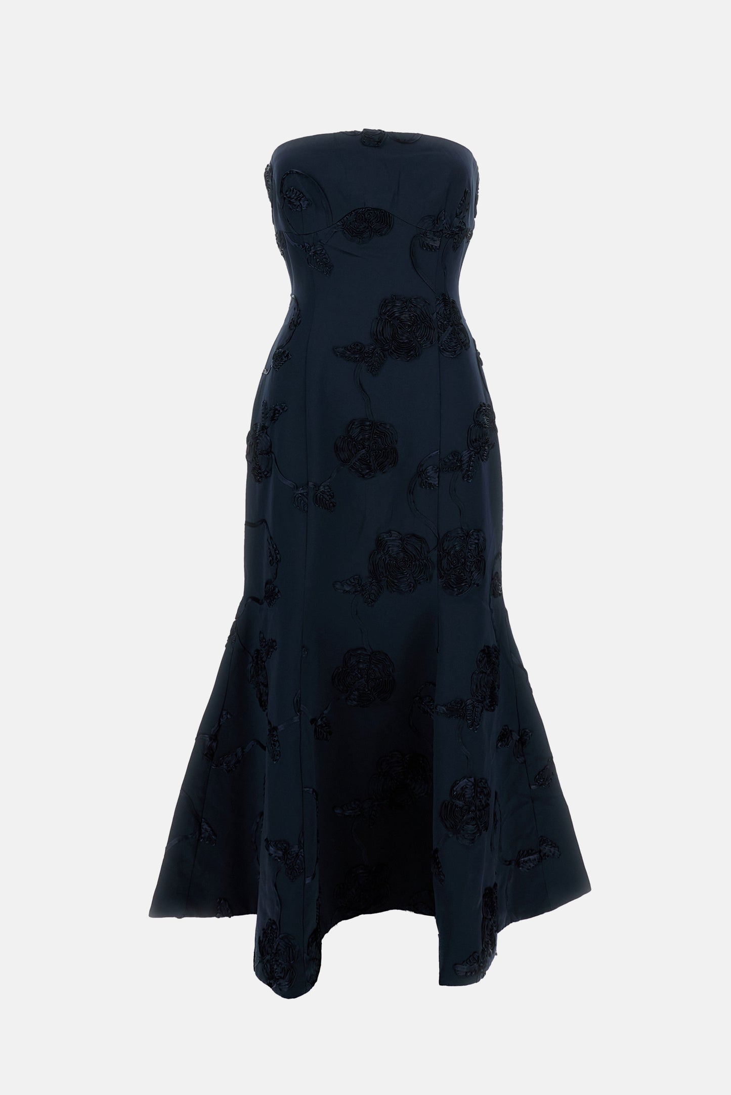 MIDI DRESS WITH 3D FLOWERS