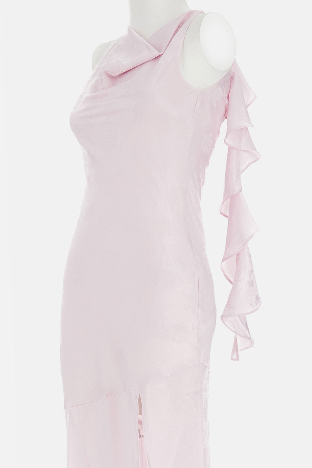 LONG WATERFALL DRESS