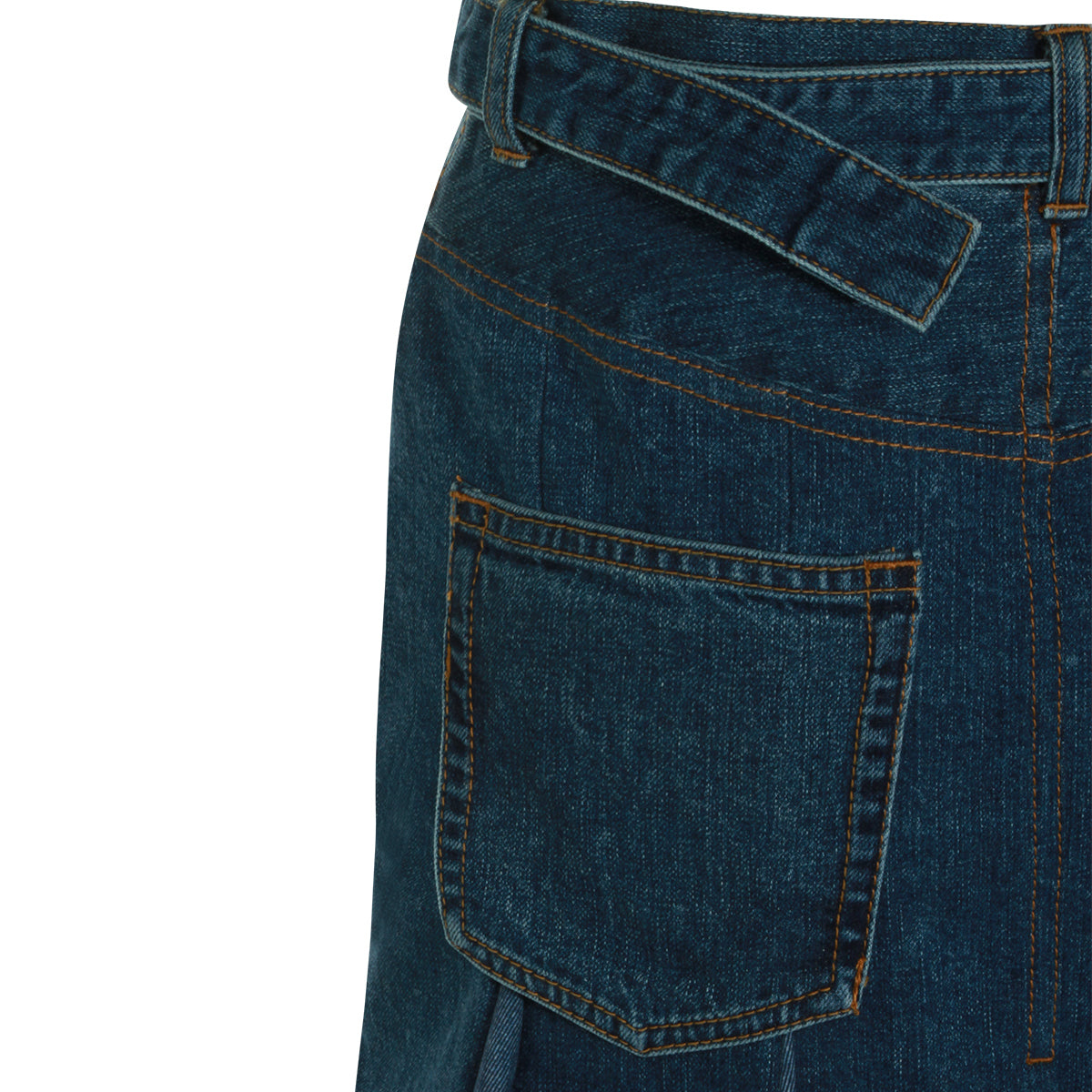 BLUE COTTON SKIRT