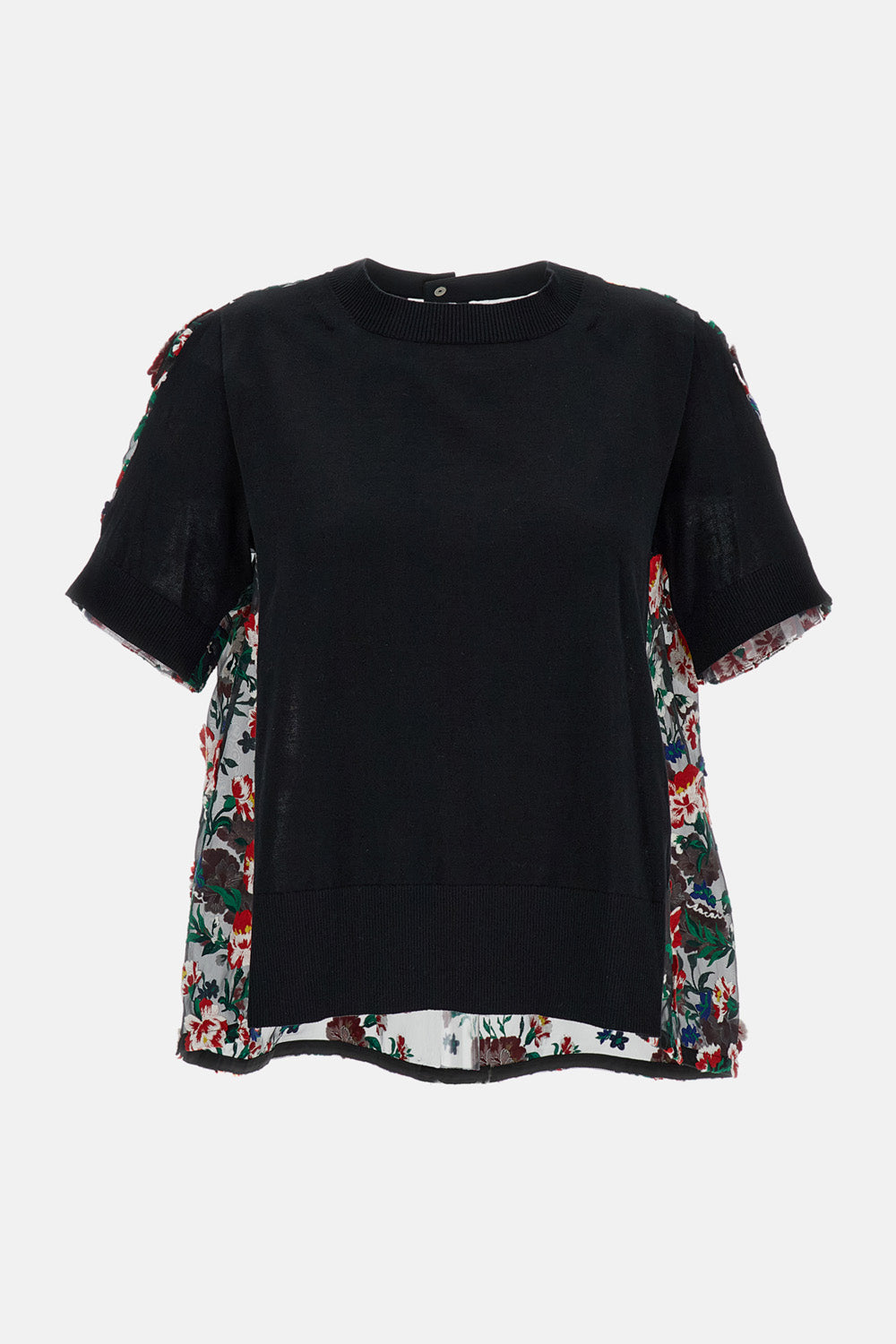 SHORT-SLEEVE TOP WITH EMBROIDERY