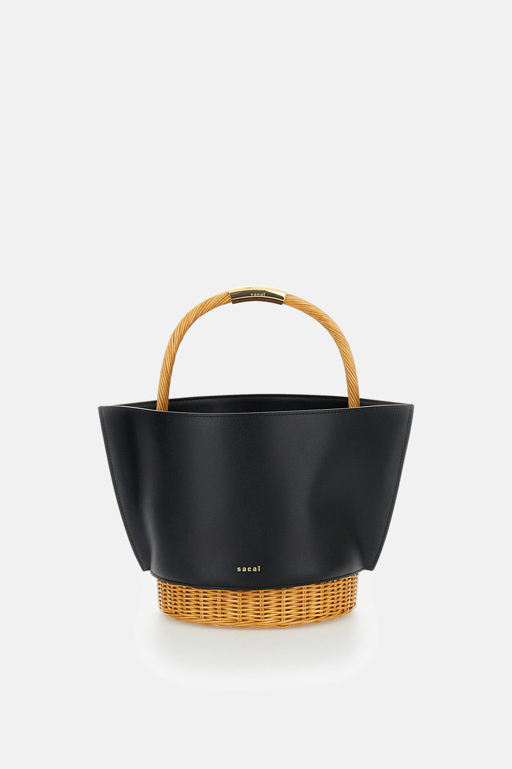 MEDIUM LEATHER BUCKET BAG