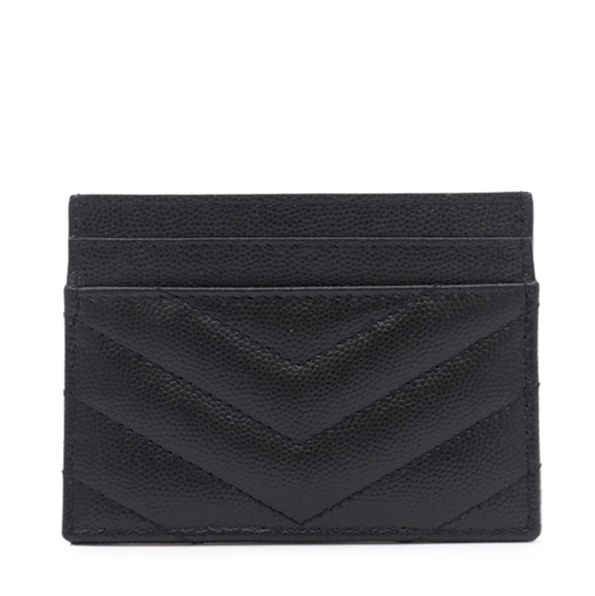 BLACK LEATHER CARD HOLDER