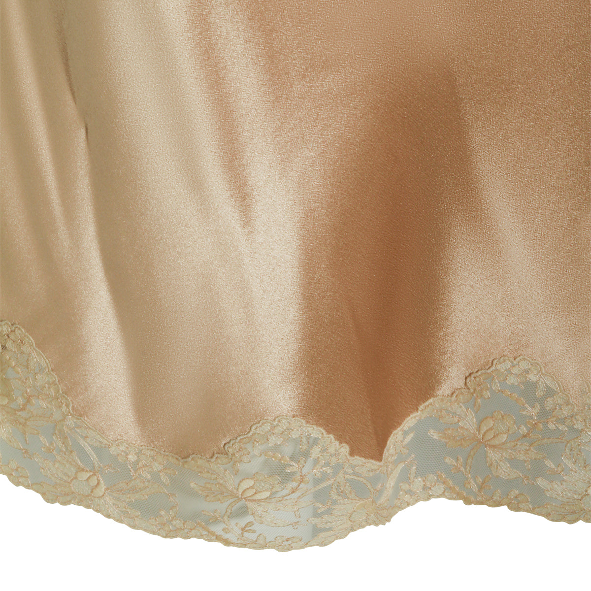 BEIGE SILK SKIRT