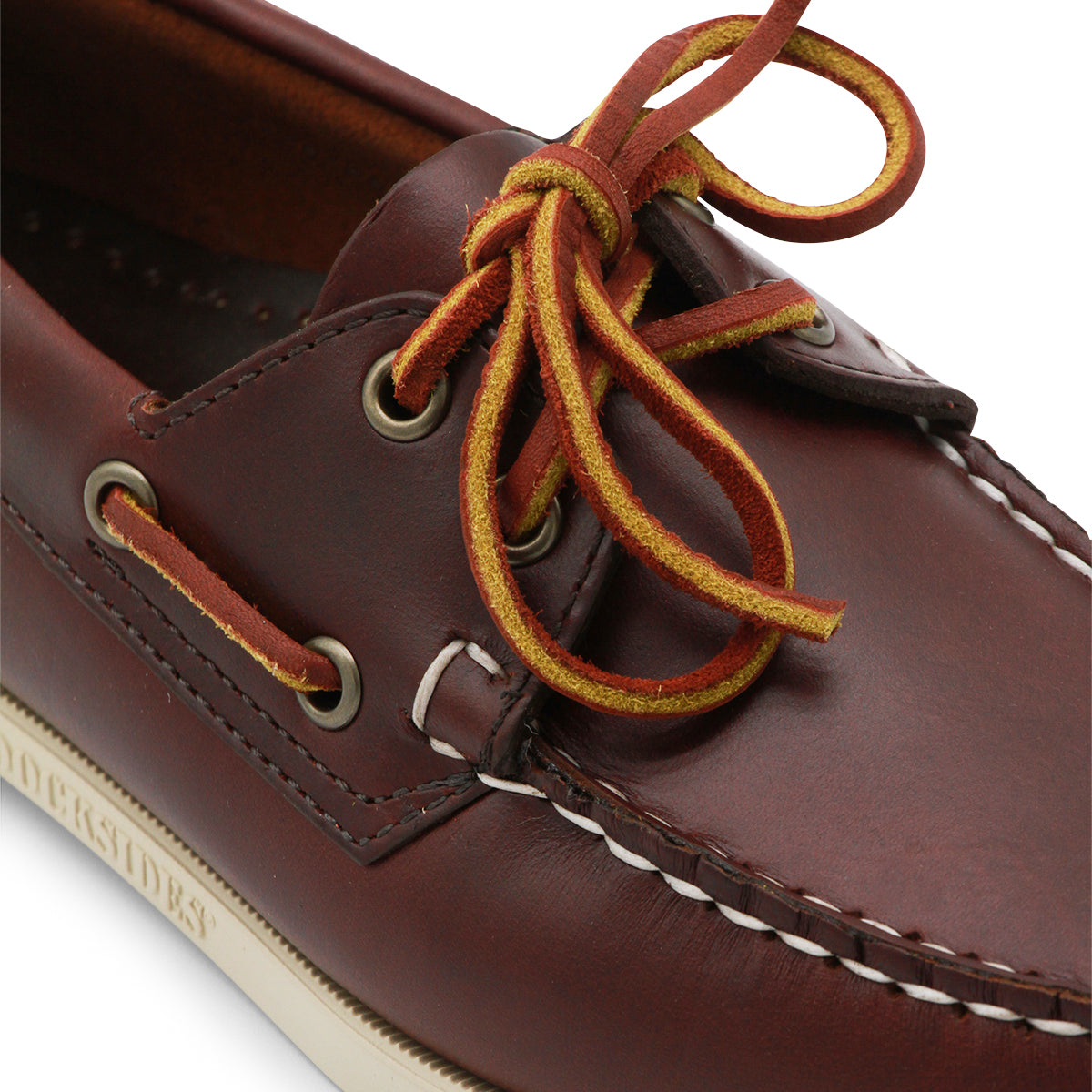 BROWN LEATHER PORTLAND DOCKSIDES LOAFERS