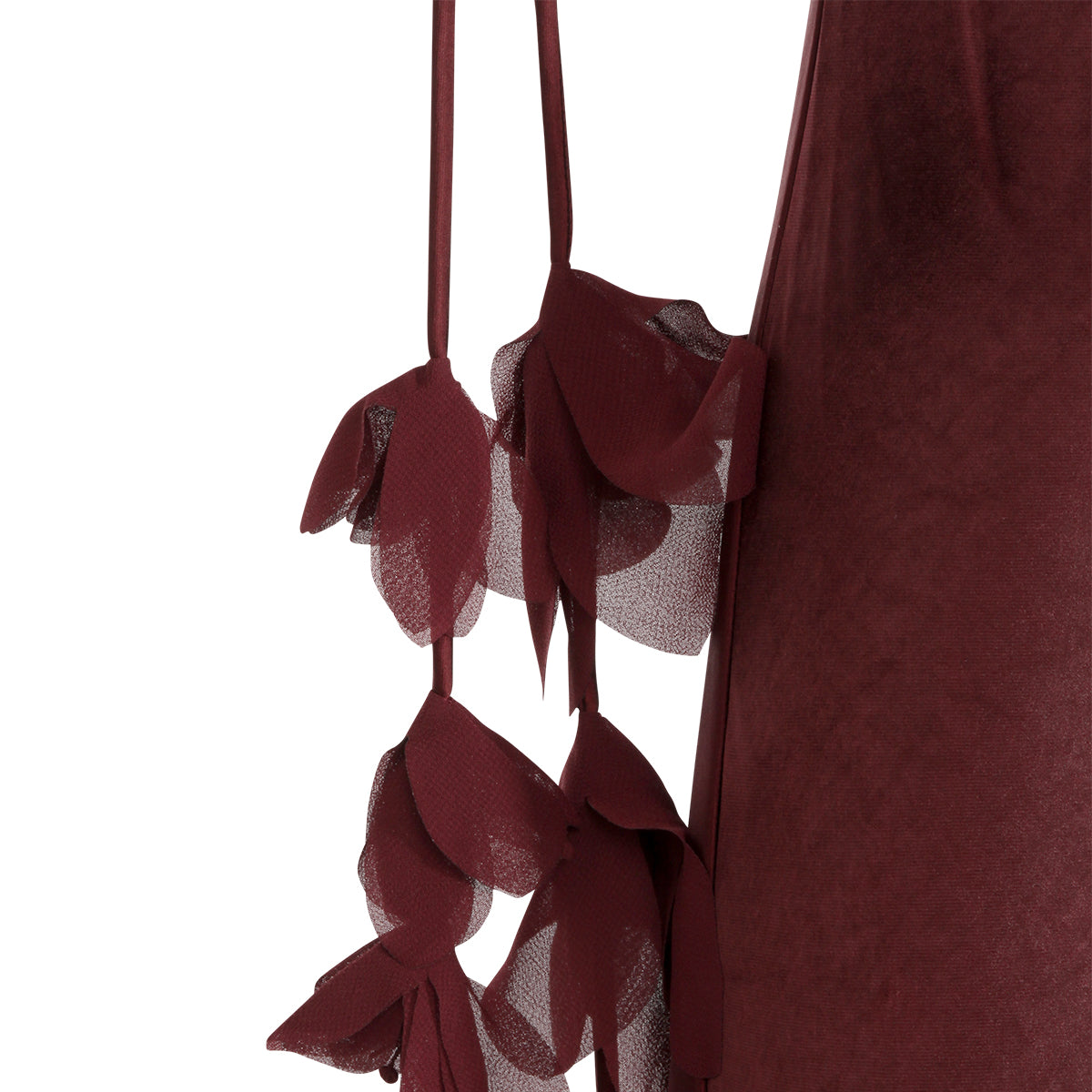 BURGUNDY DRESS