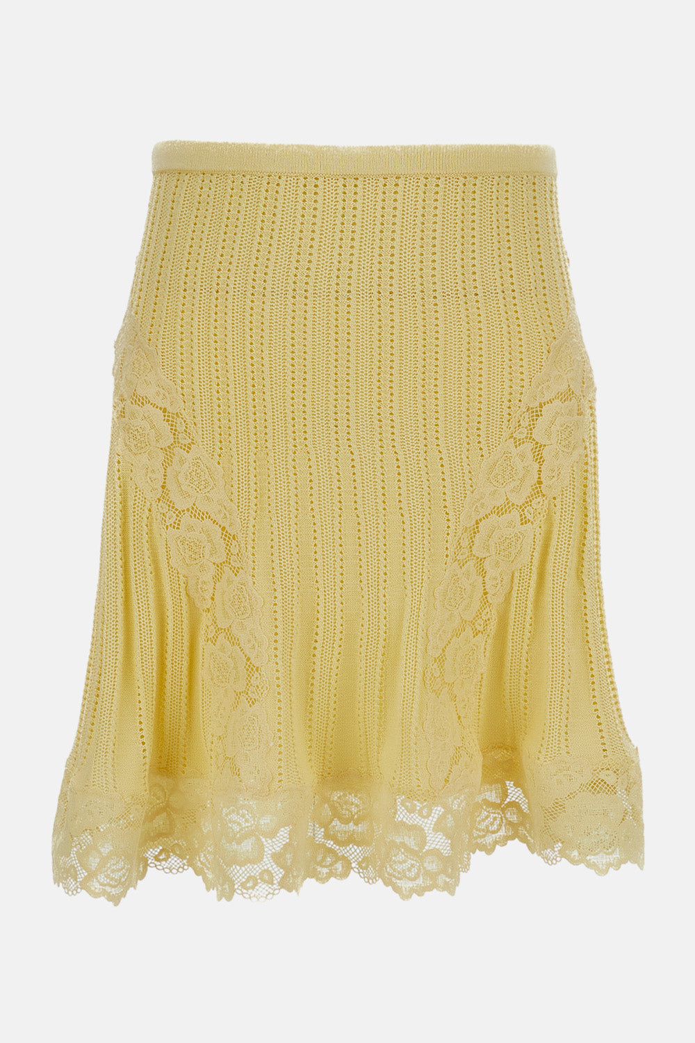 POINTELLE KNIT MINI SKIRT