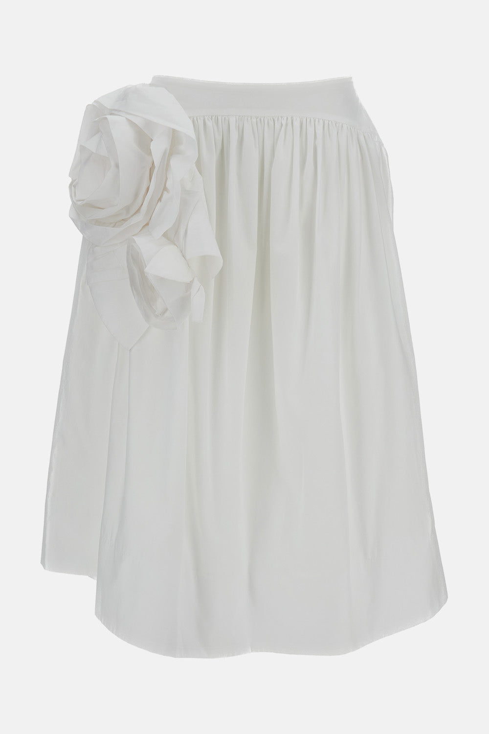 PRESSED ROSETTE BASQUE SKIRT