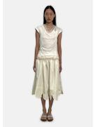 LAYERED LACE TRIM T-SHIRT W/ EMB