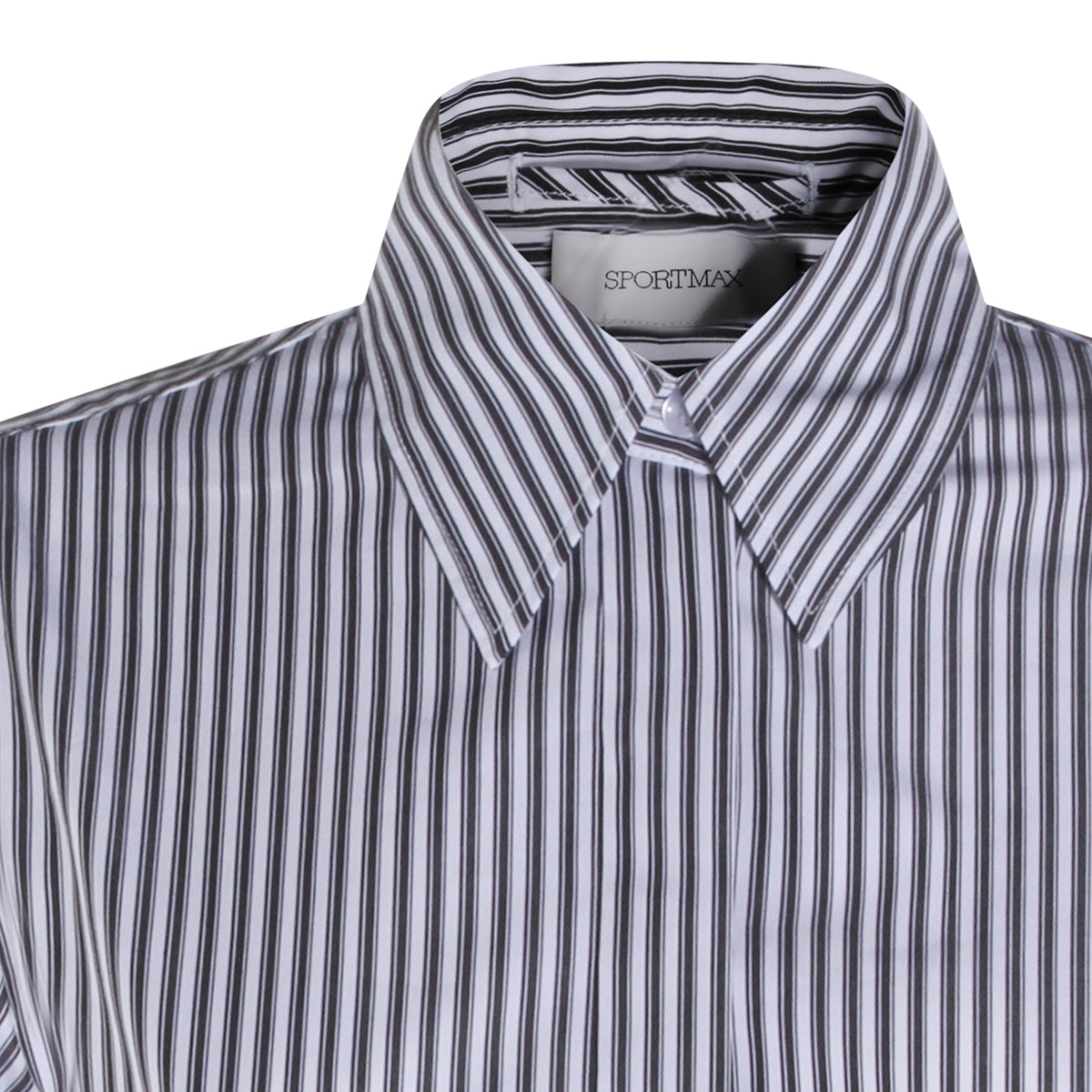 BLACK AND WHITE COTTON SHIRT