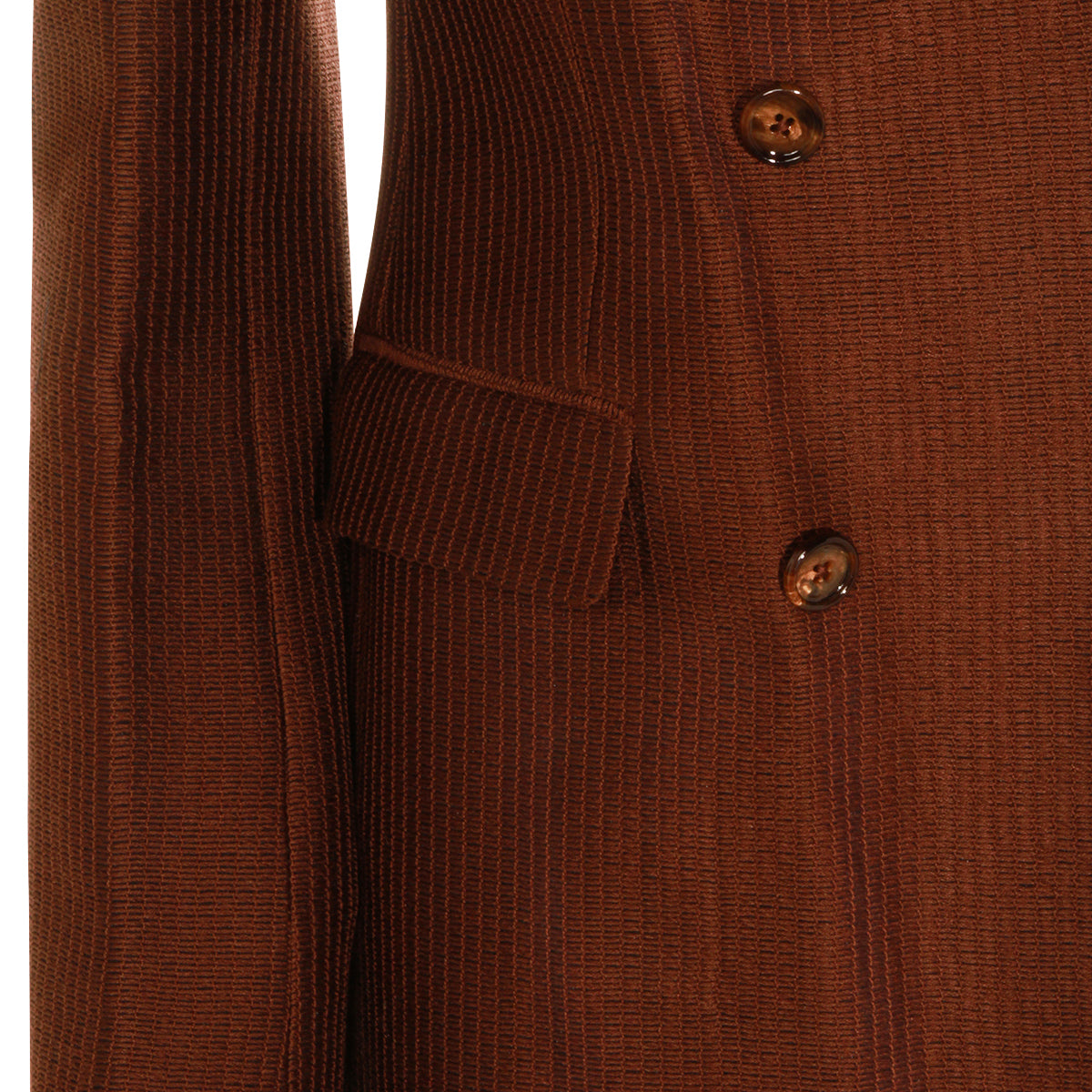 BROWN COTTON BLAZER