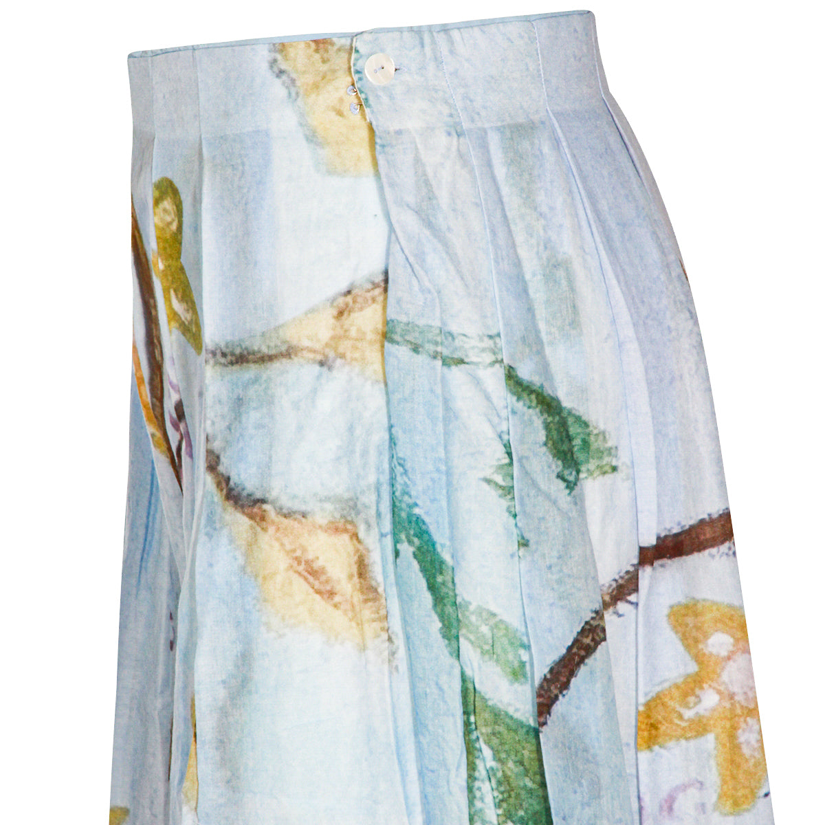 LIGHT BLUE SILK SKIRT