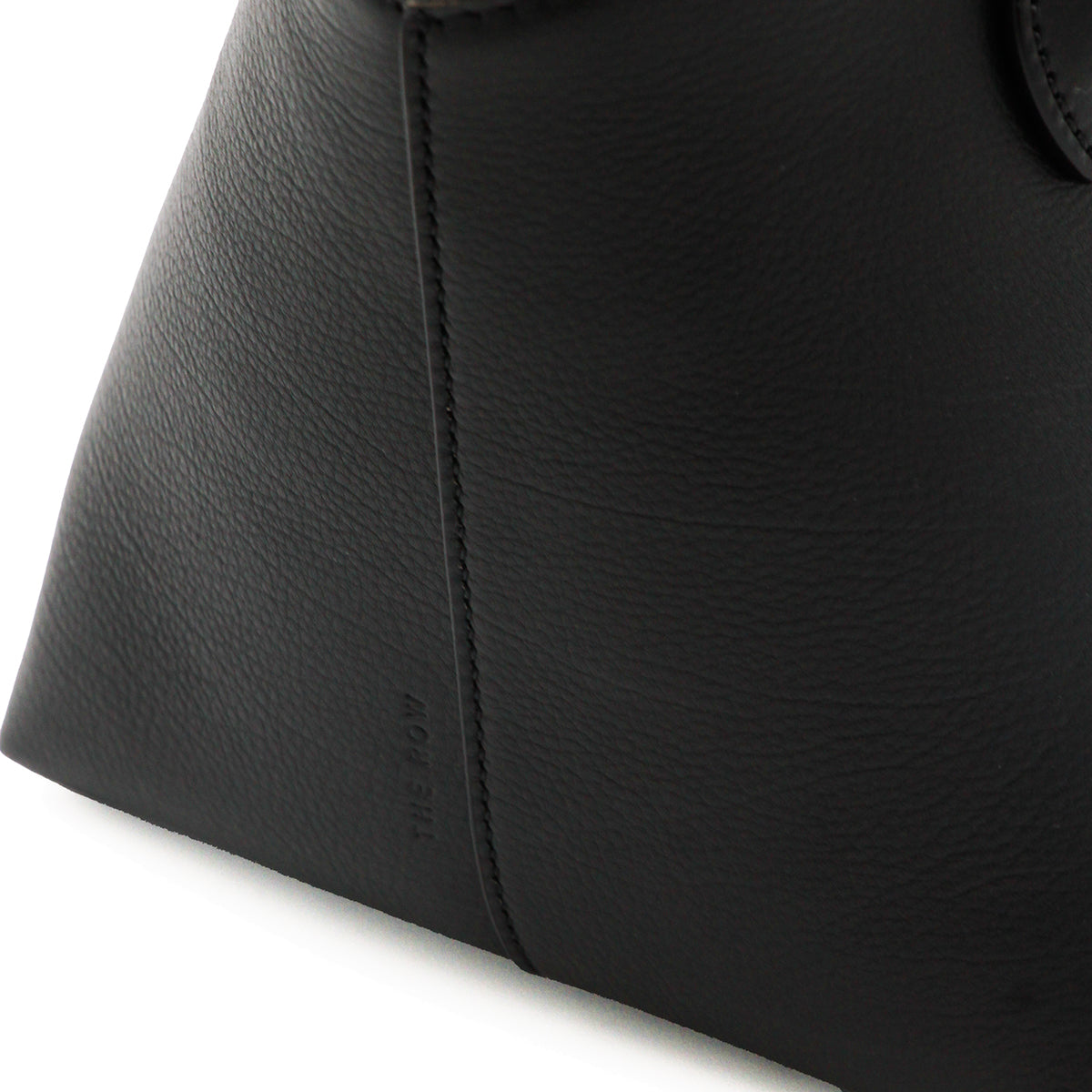 BLACK LEATHER TERRASSE TOP HANDLE BAG