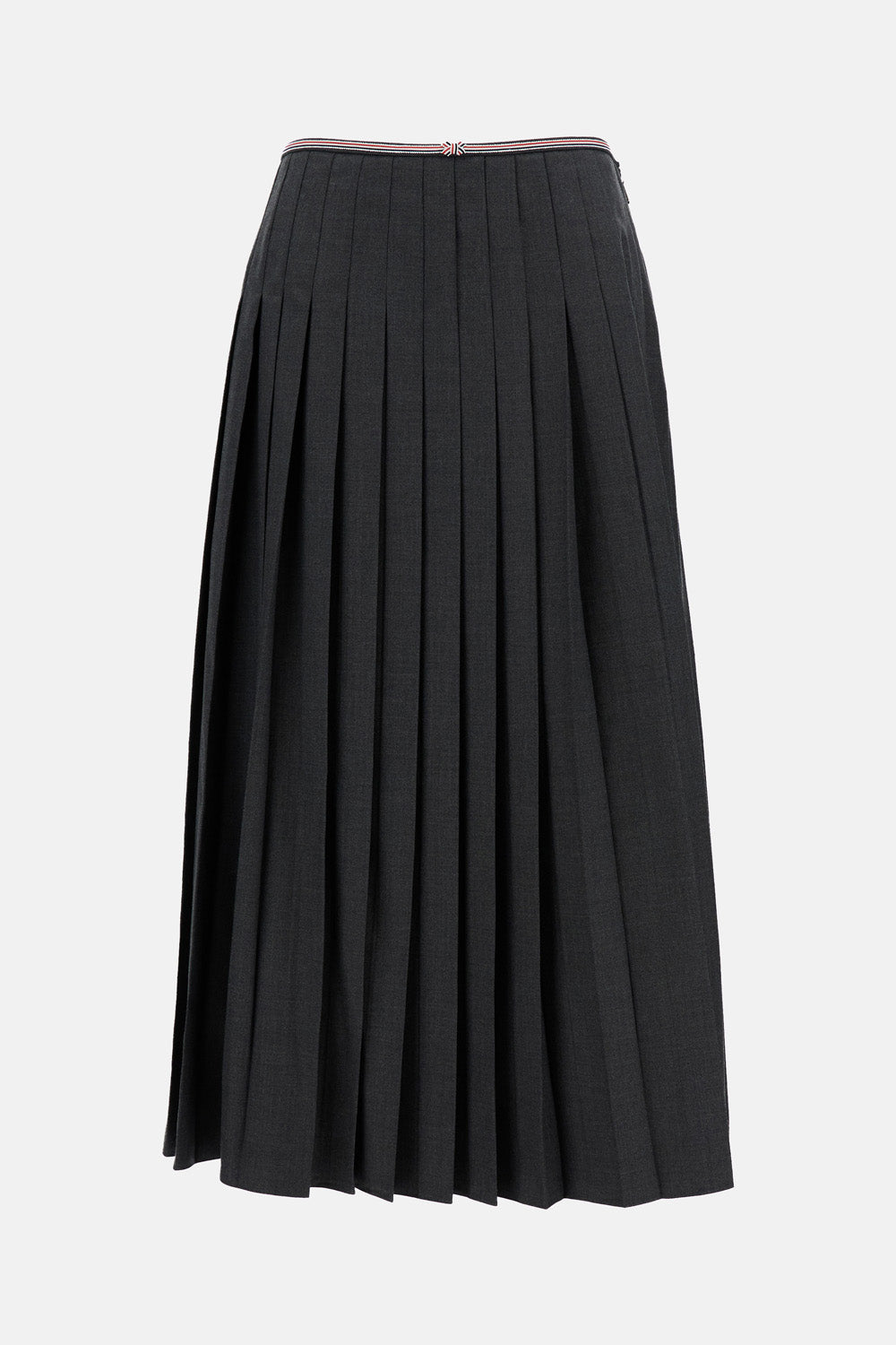 CALF LENGTH NARROW PLEATED SKIRT