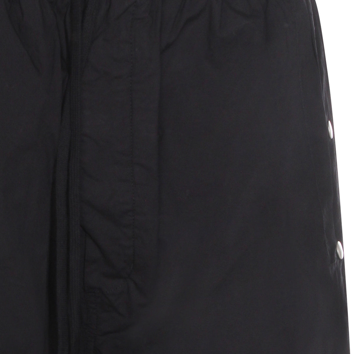 BLACK COTTON STRETCH SHORTS