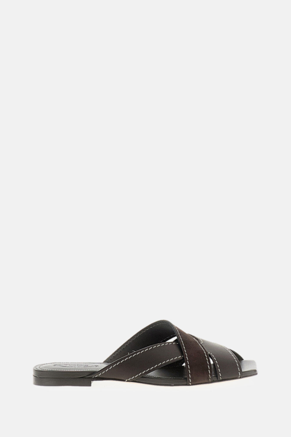 SMOOTH AND SUEDE LEATHER SANDALS