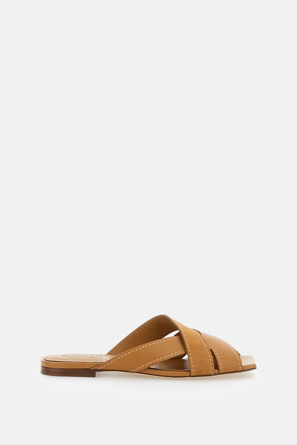 SMOOTH AND SUEDE LEATHER SANDALS