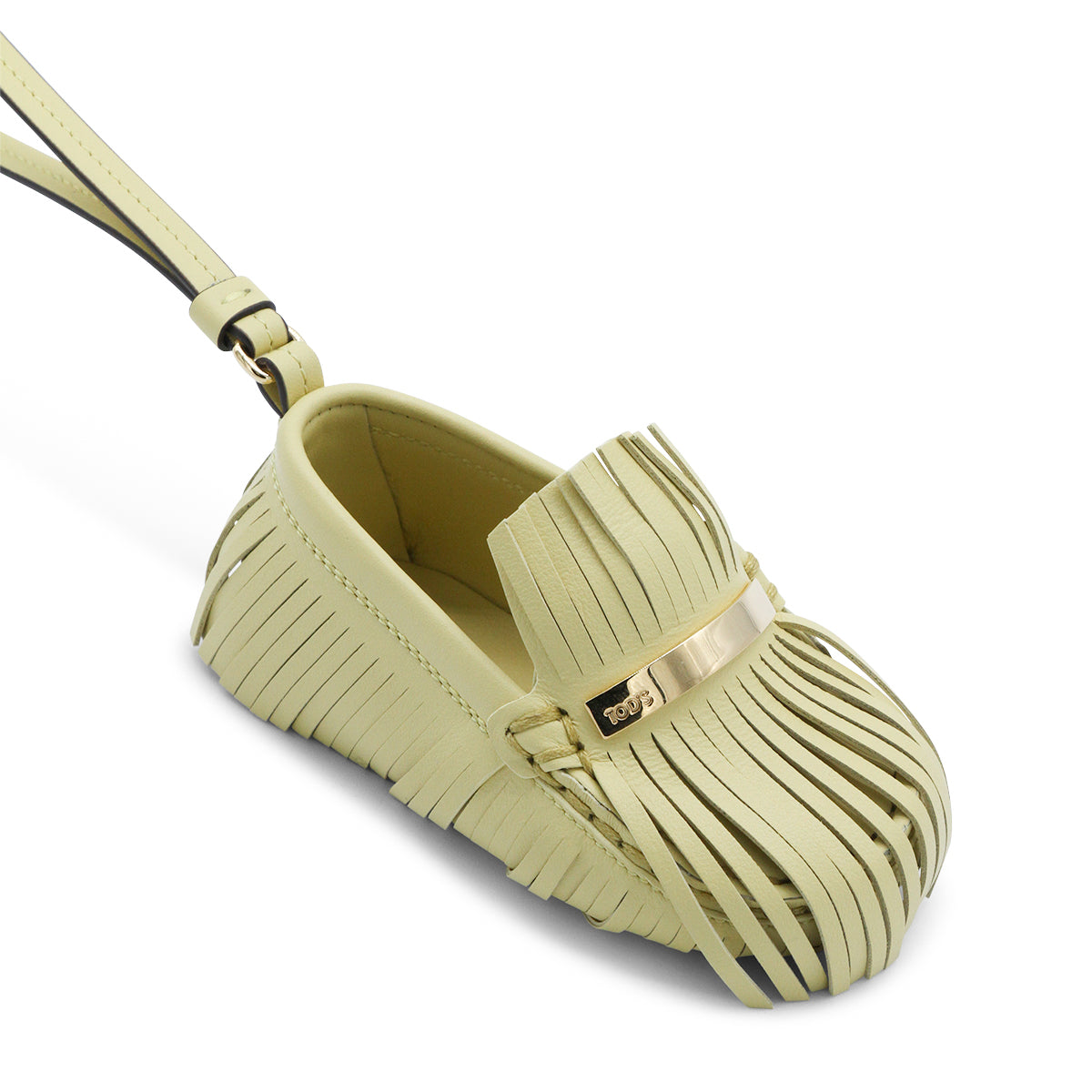 DARK YELLOW LEATHER KEY RING