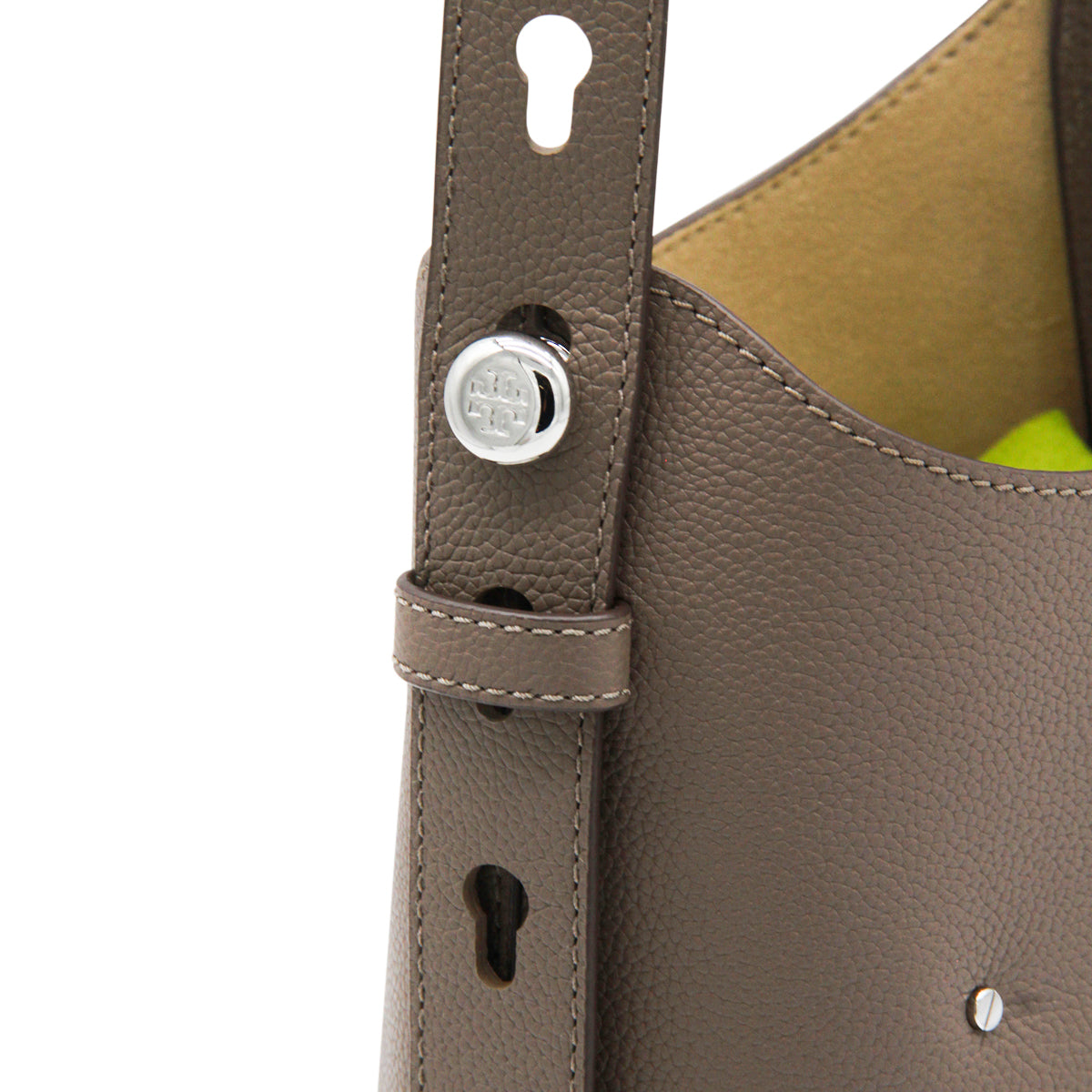 BROWN LEATHER HOBO ROMY SMALL SHOULDER BAG