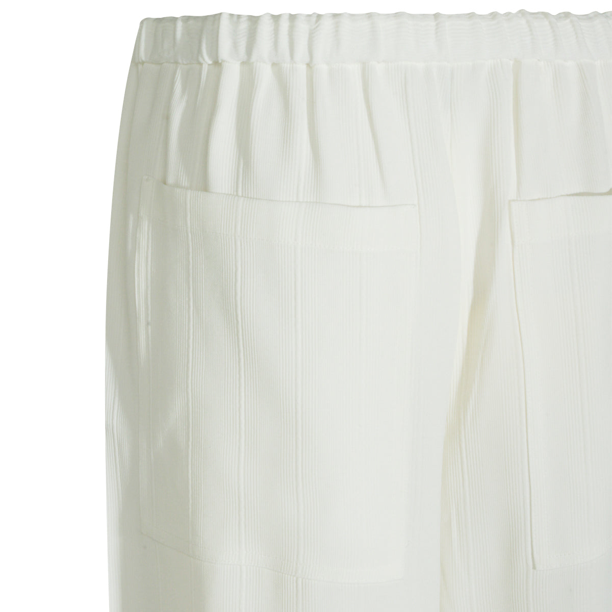 WHITE VISCOSE PANTS