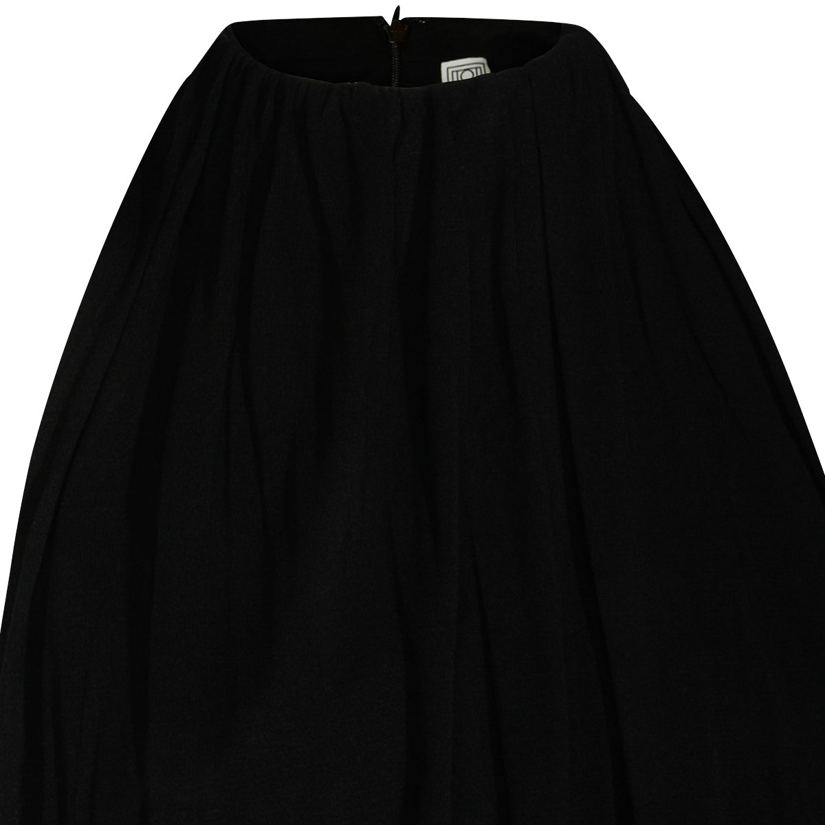 BLACK COTTON MINI DRESS