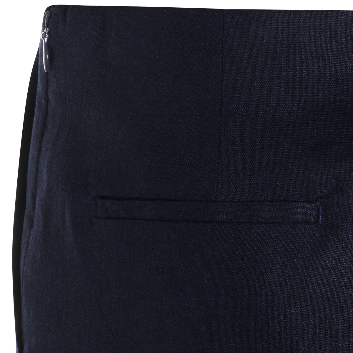 DARK BLUE LINEN SHORTS