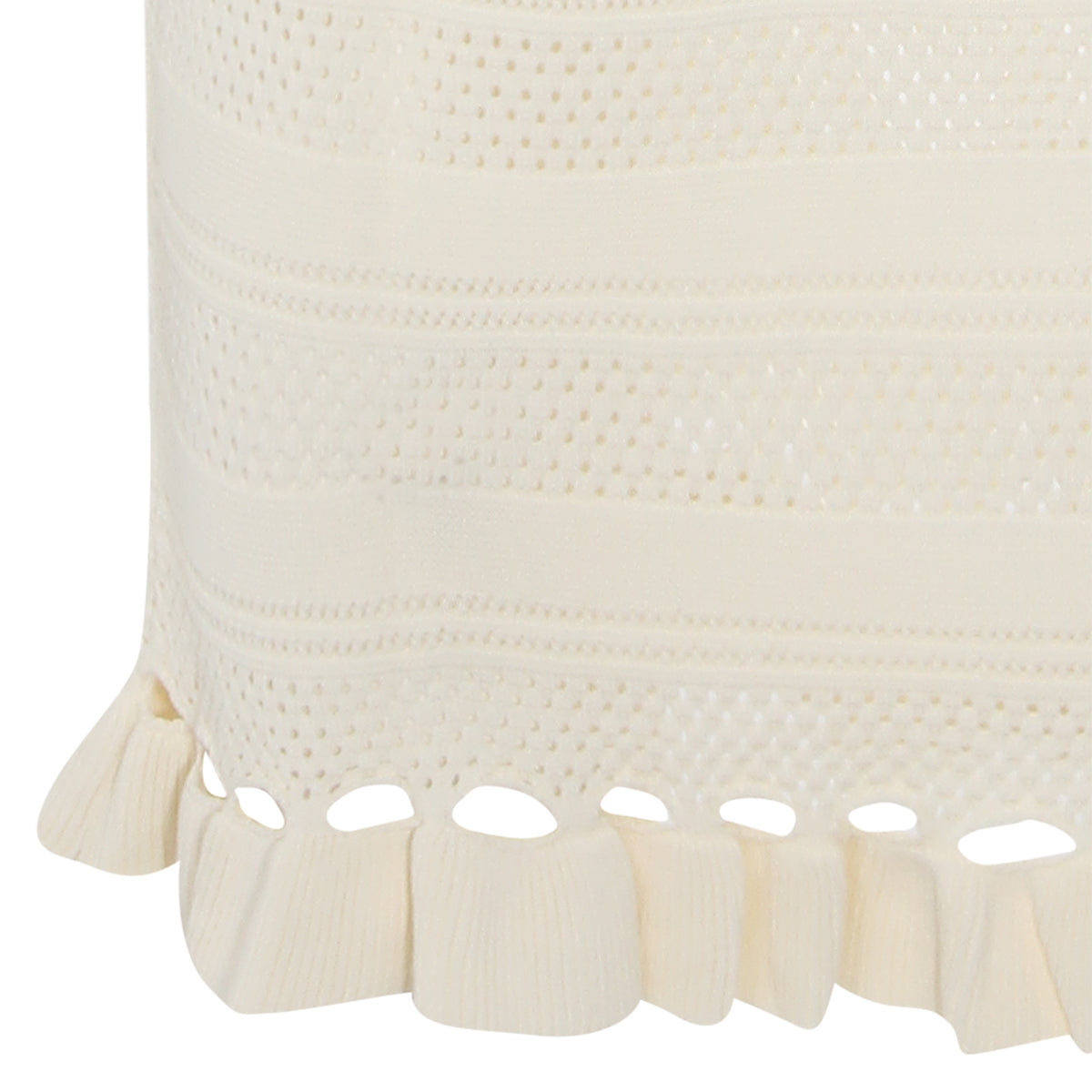 WHITE VISCOSE SKIRT