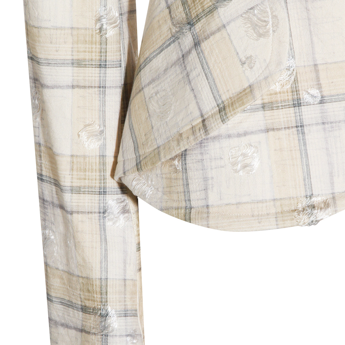 ECRU CHECK BLAZER