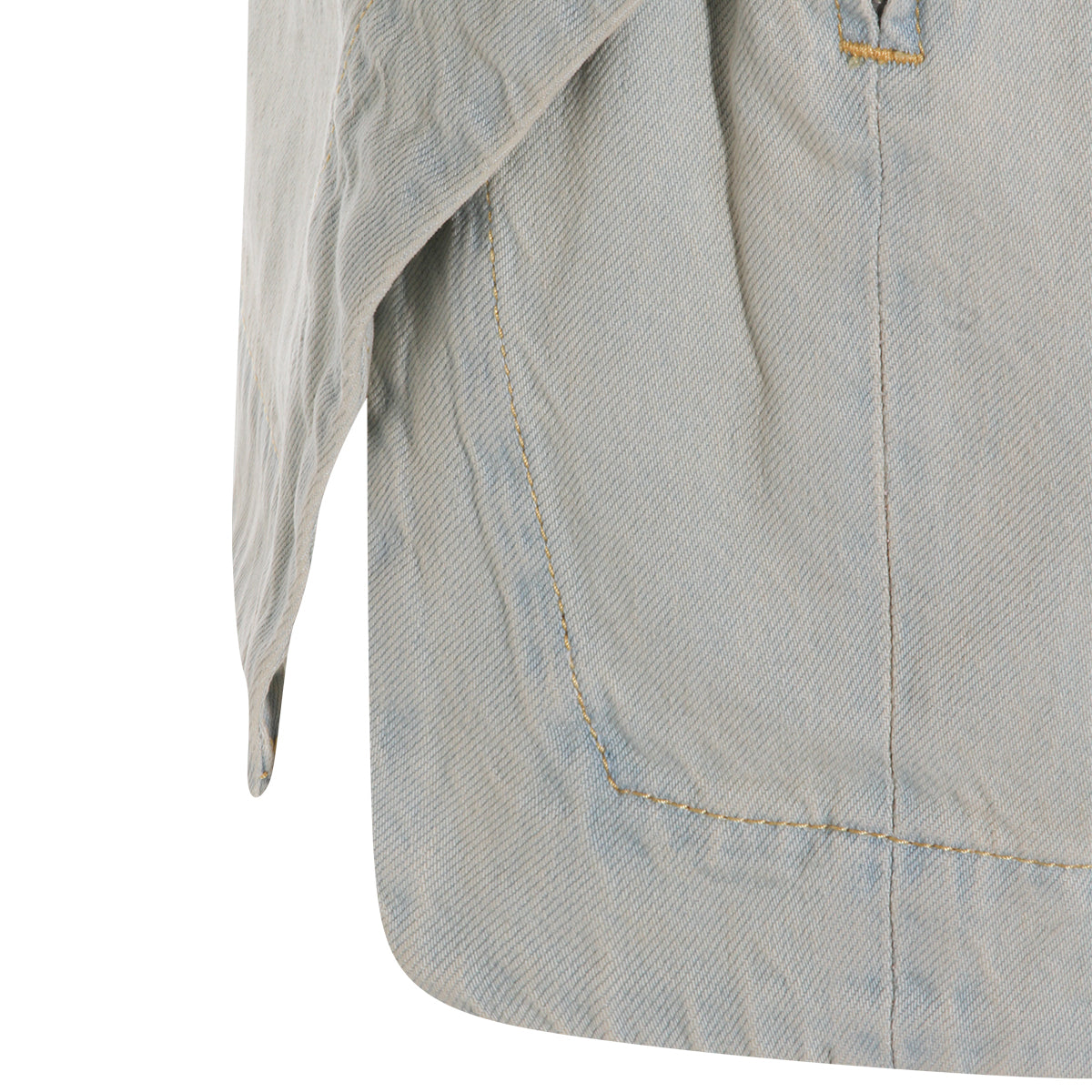LIGHT BLUE COTTON SKIRT